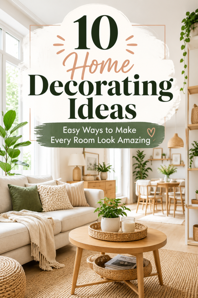 10 Home Decorating Ideas: Transform Your Home with Stylish & Budget-Friendly Décor