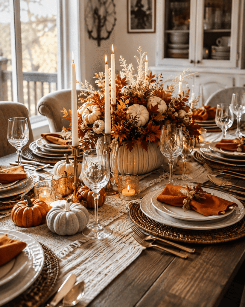 Elegant Thanksgiving Table Setting
