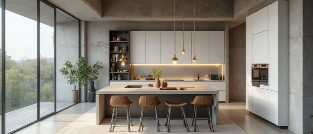 open-concept kitchen