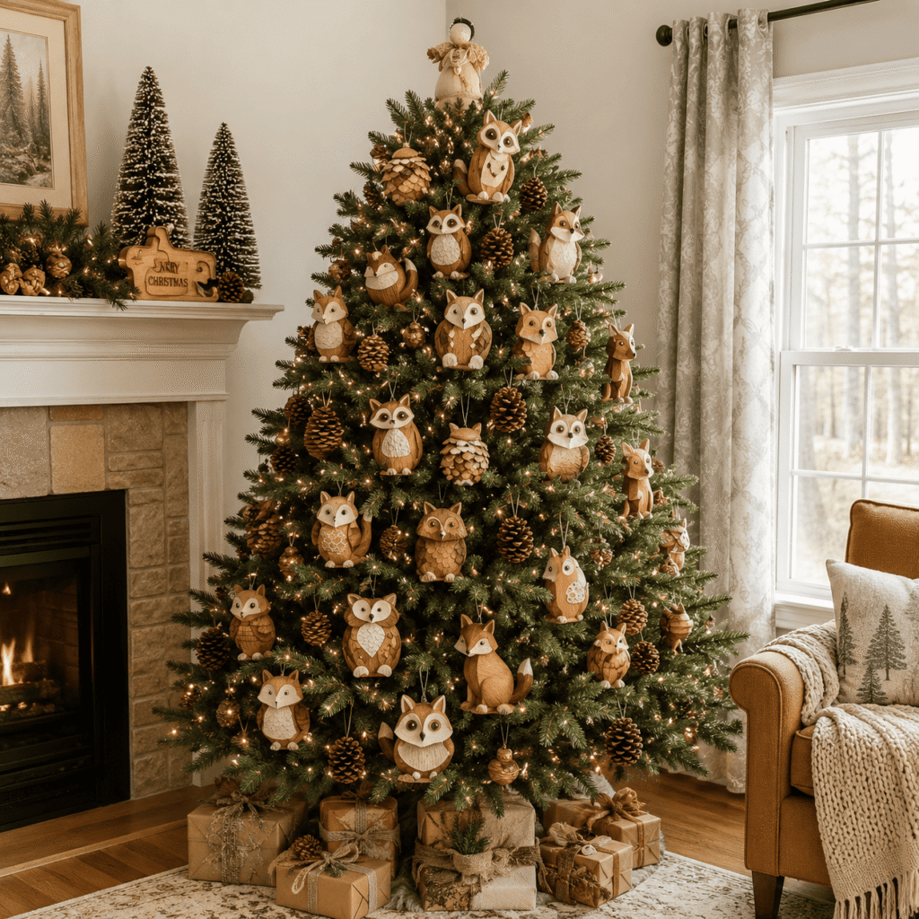 Cozy Woodland Christmas Tree