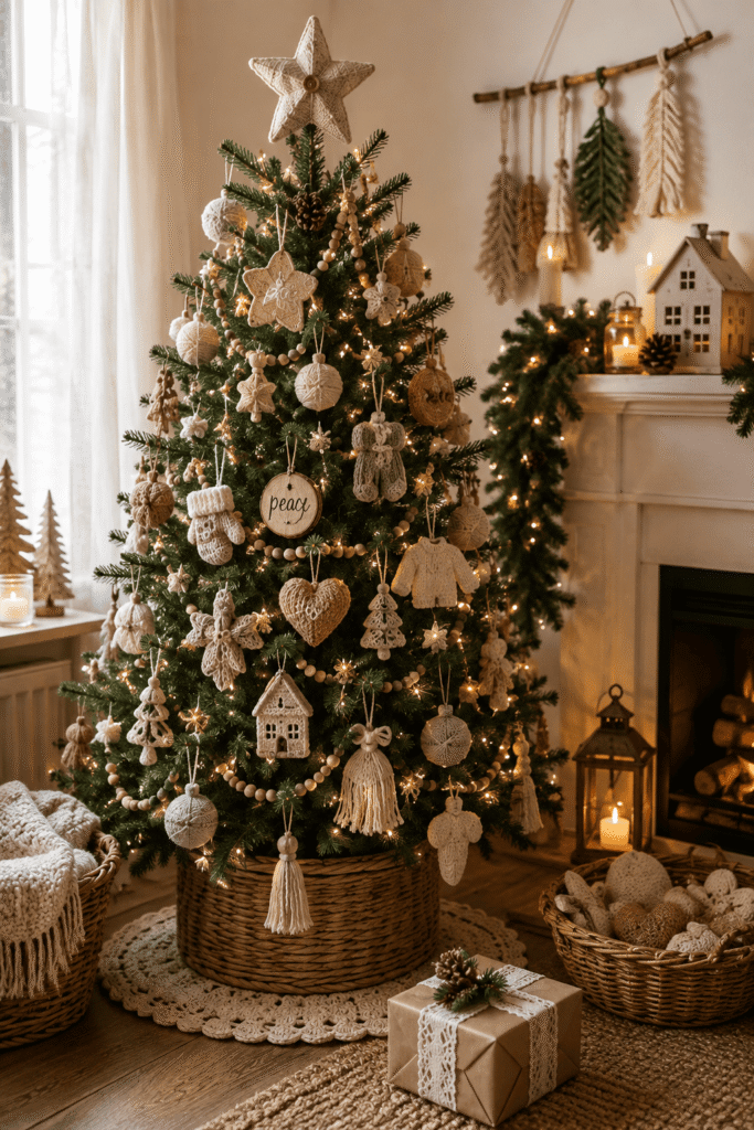 Cozy DIY Handmade Ornament Tree