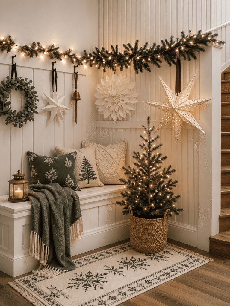 Scandinavian Christmas Living Room