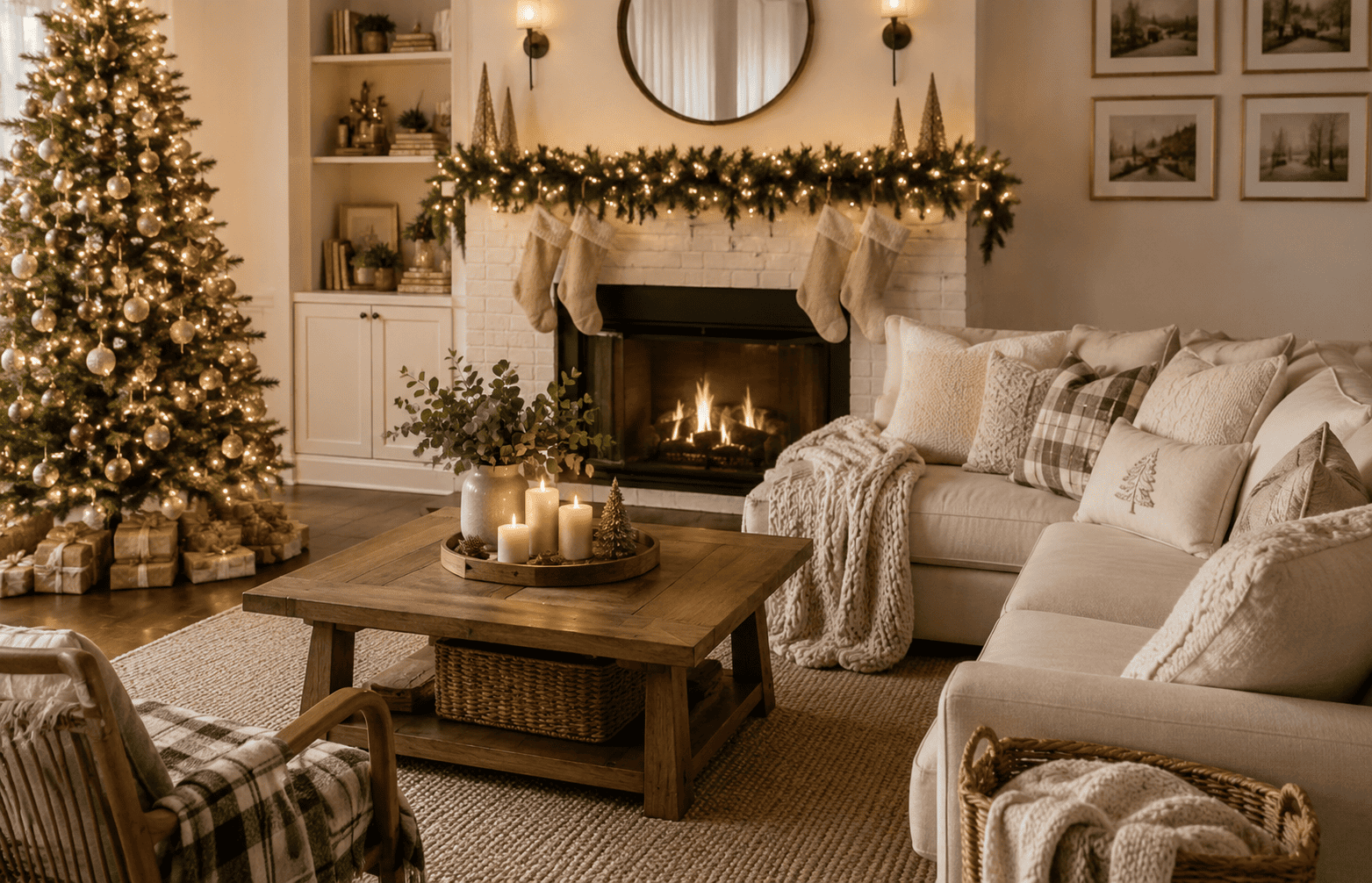 15 Cozy Christmas Living Room Décor Ideas