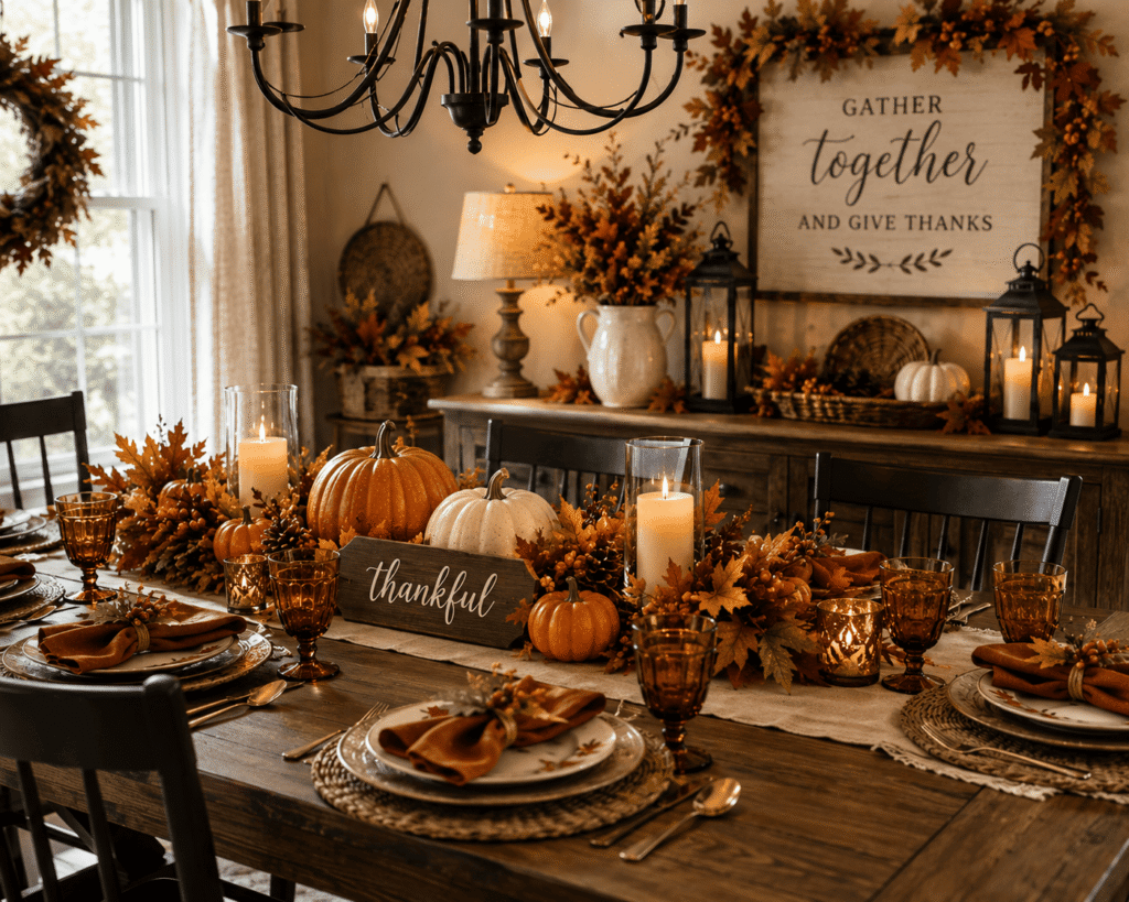 Thanksgiving Dining Room Decor