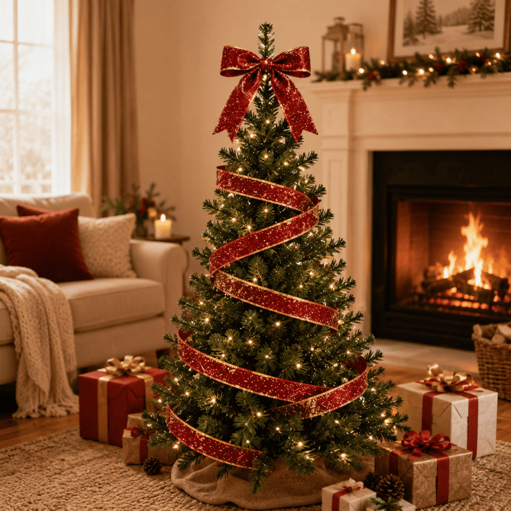 Velvet Ribbon Christmas Tree