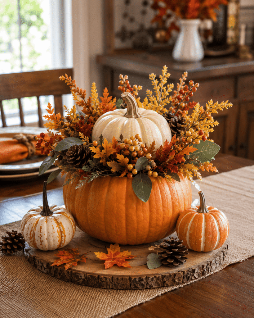 DIY Pumpkin Centerpiece