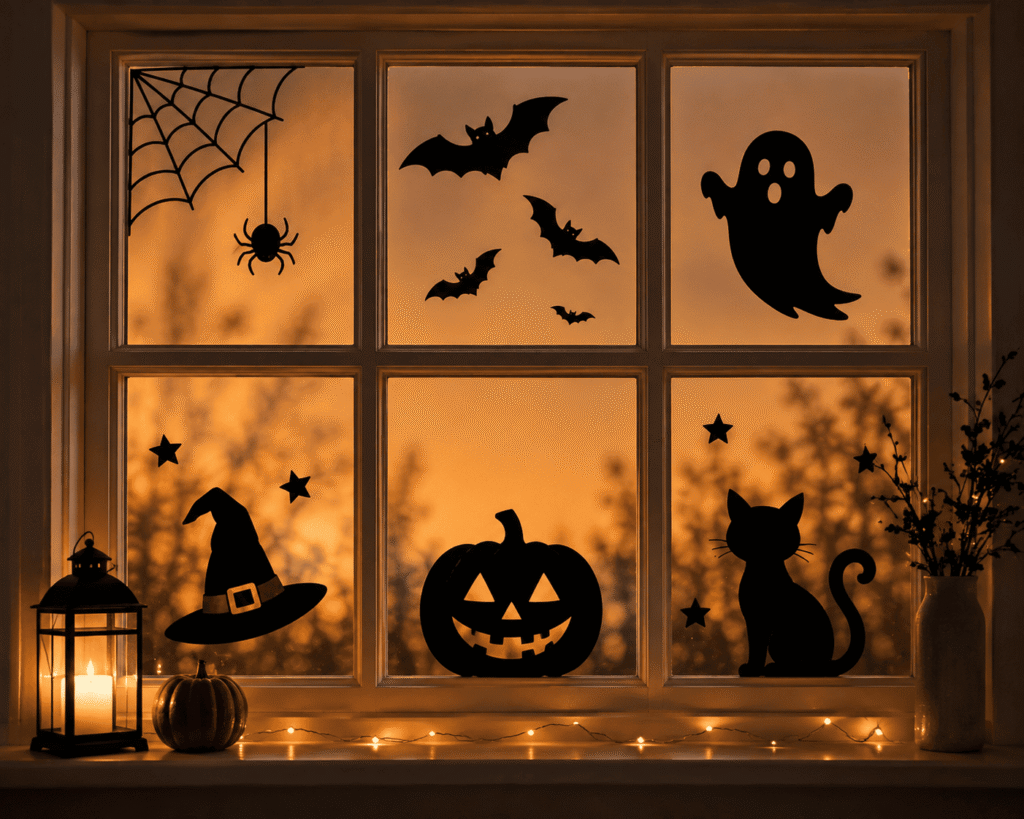 Halloween Window Silhouettes