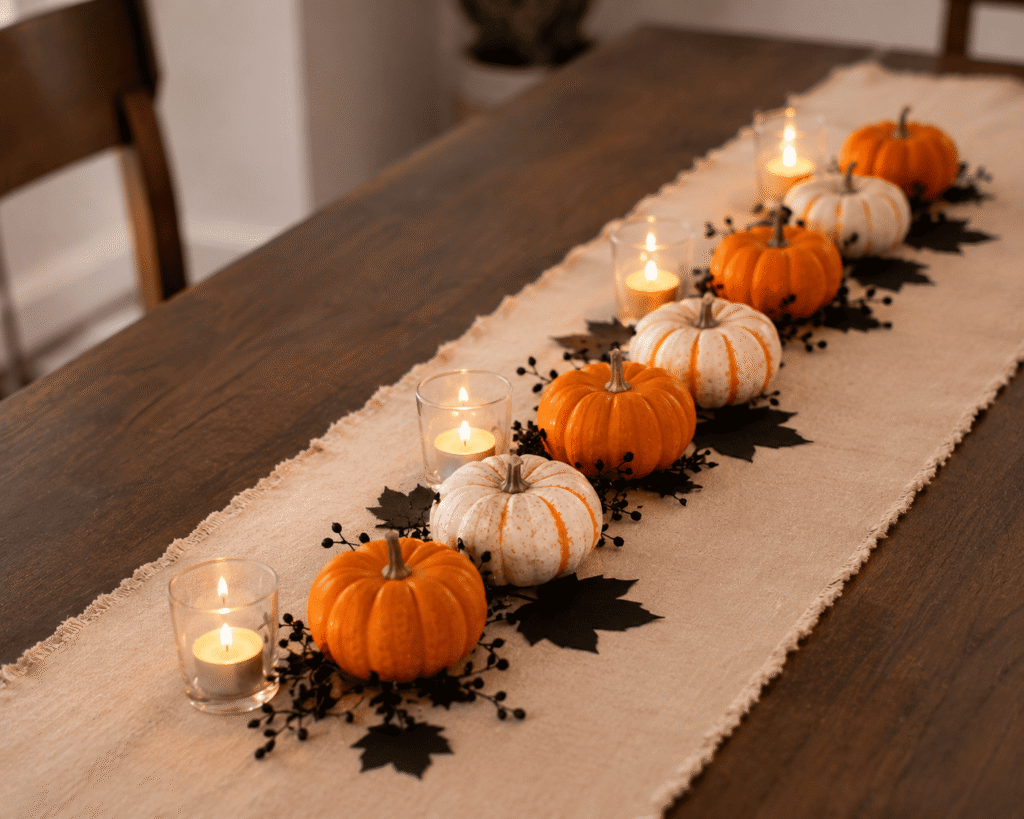Mini Pumpkin Table Runner
