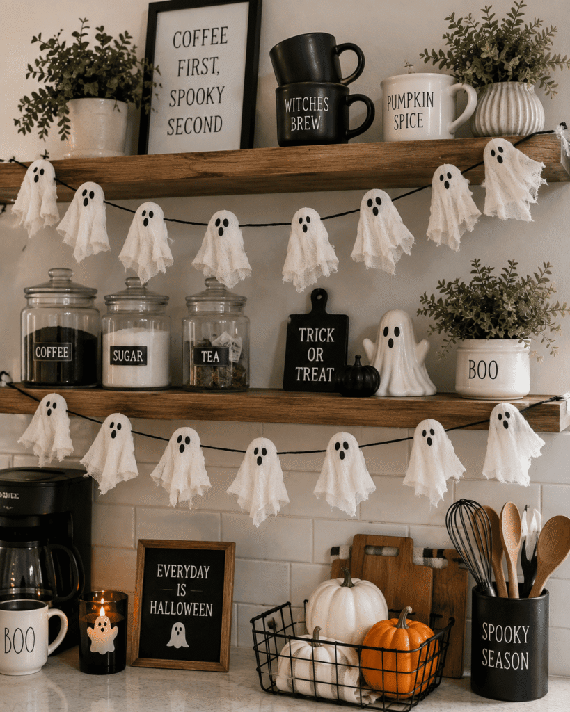  Ghost Garland for Kitchen Shelves