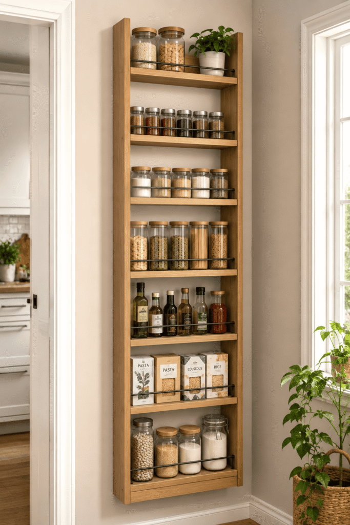Narrow Wall-Mounted Pantry