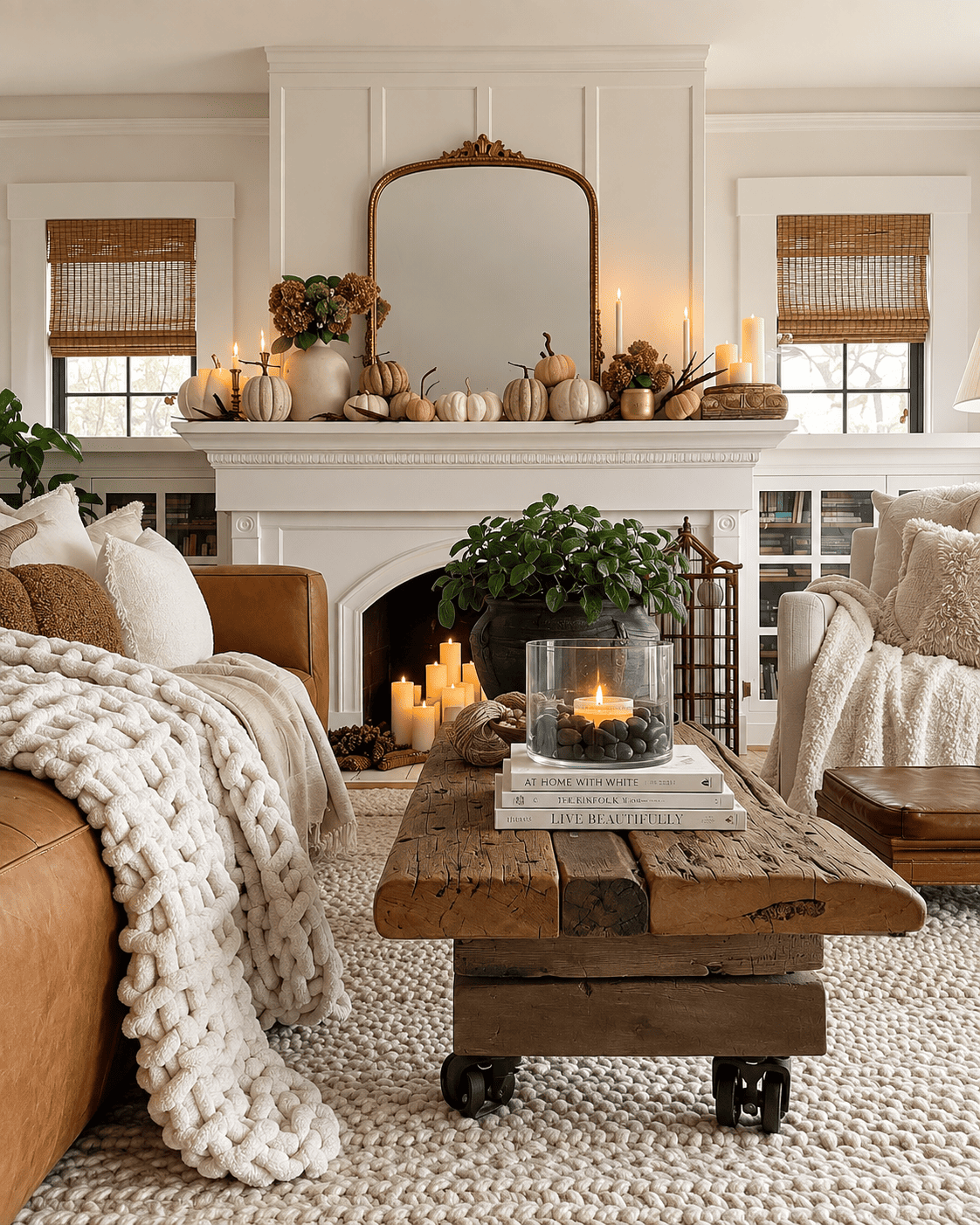 20 Cozy Fall Living Room Decorating Ideas