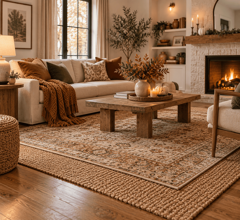 Layer Rugs for Extra Warmth