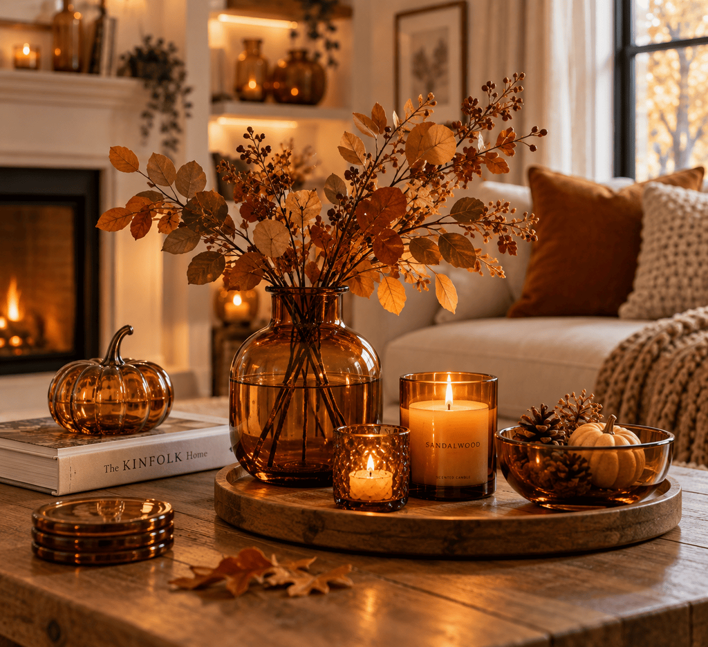 Style with Amber Glass Accessories