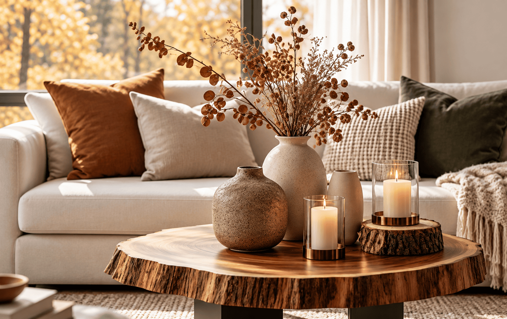 Create a Coffee Table Fall Centerpiece