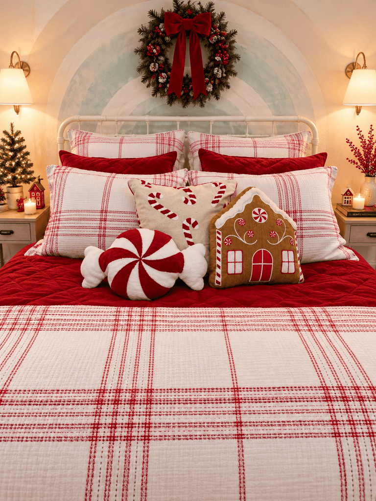 Decorate the Bed with Festive Accent Pillows