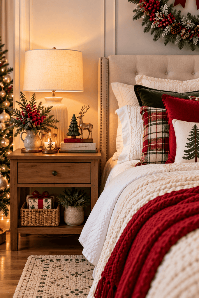 Style Your Nightstand with Christmas Decor
