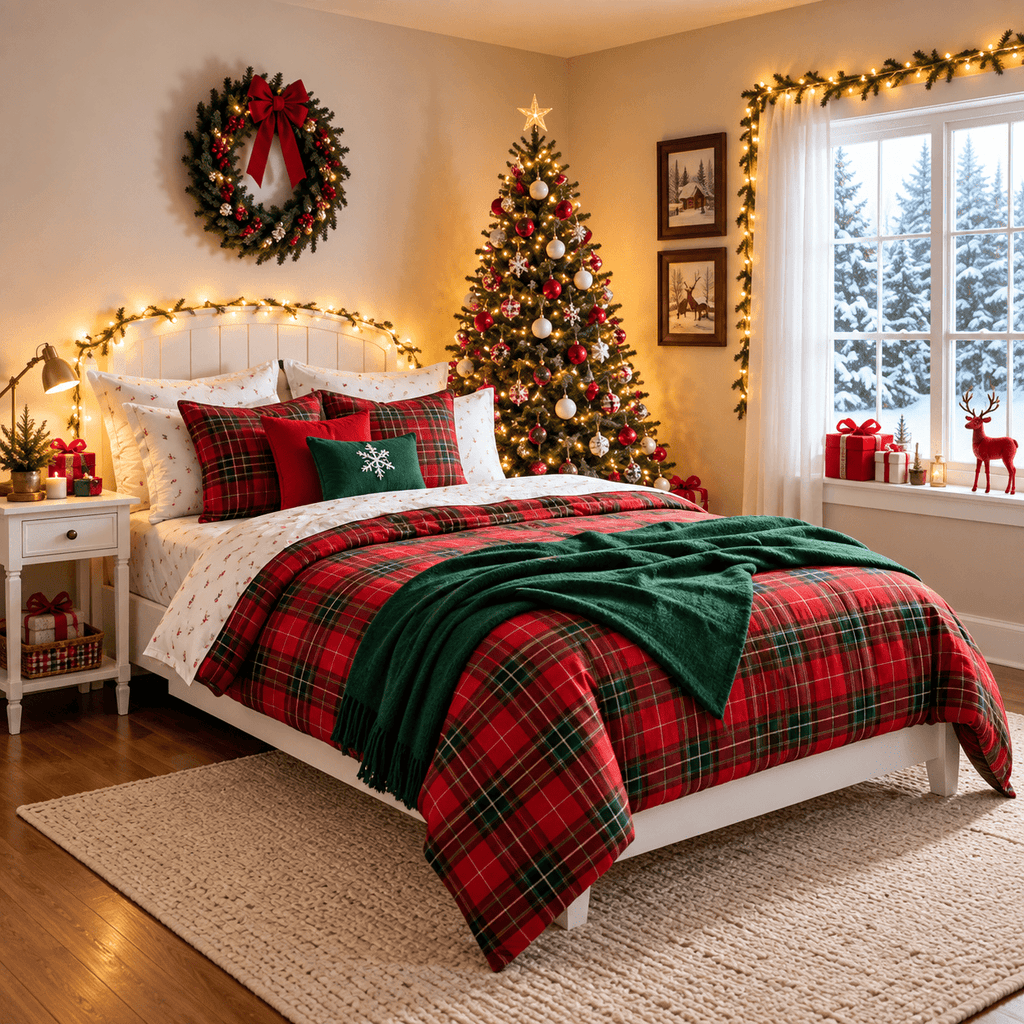 Plaid Throws for Classic Christmas Charm